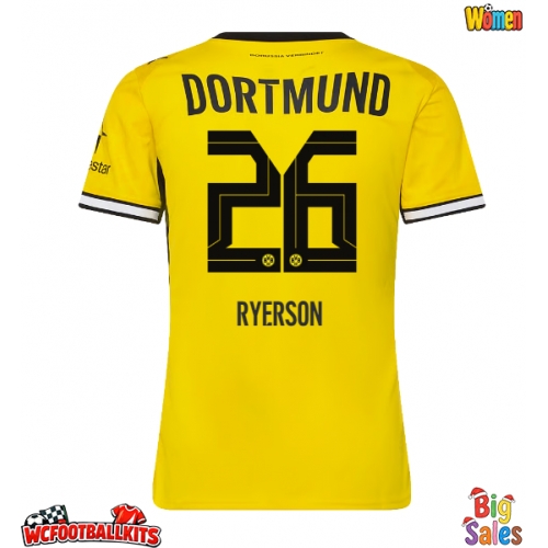 Borussia Dortmund Julian Ryerson #26 Replica Home Stadium Shirt for Women 2026-27 Short Sleeve